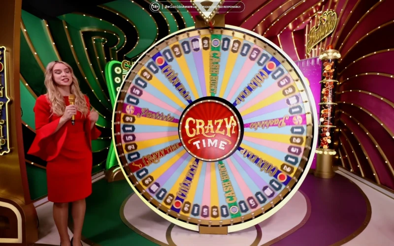 Immerse yourself in Crazy Time game atmosphere.