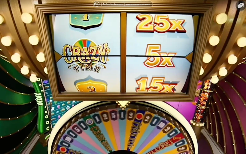Try your luck in Crazy Time live game show.