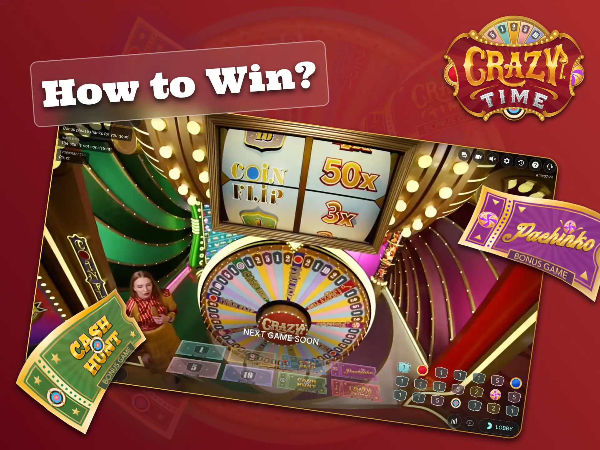Get to know how to win in Crazy Time.