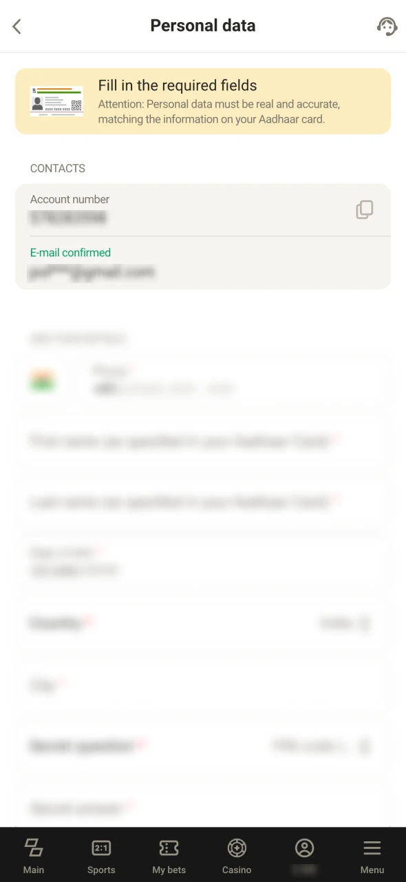 Some casinos ask you to verify your email.