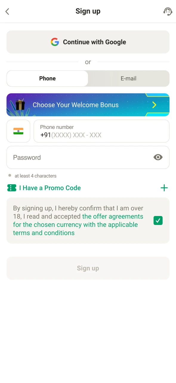 Make an account to start playing Crazy Time.