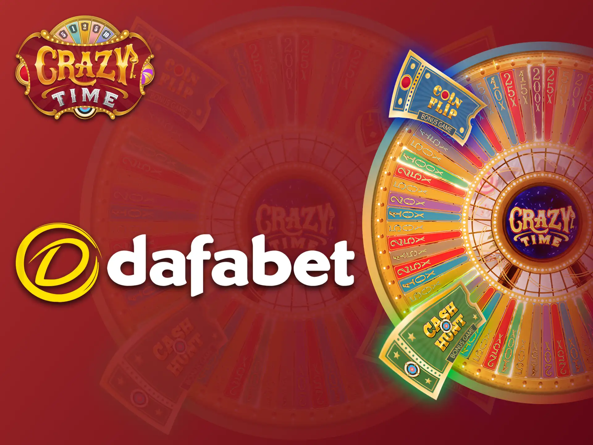 Play Crazy Time game with Dafabet casino platform.