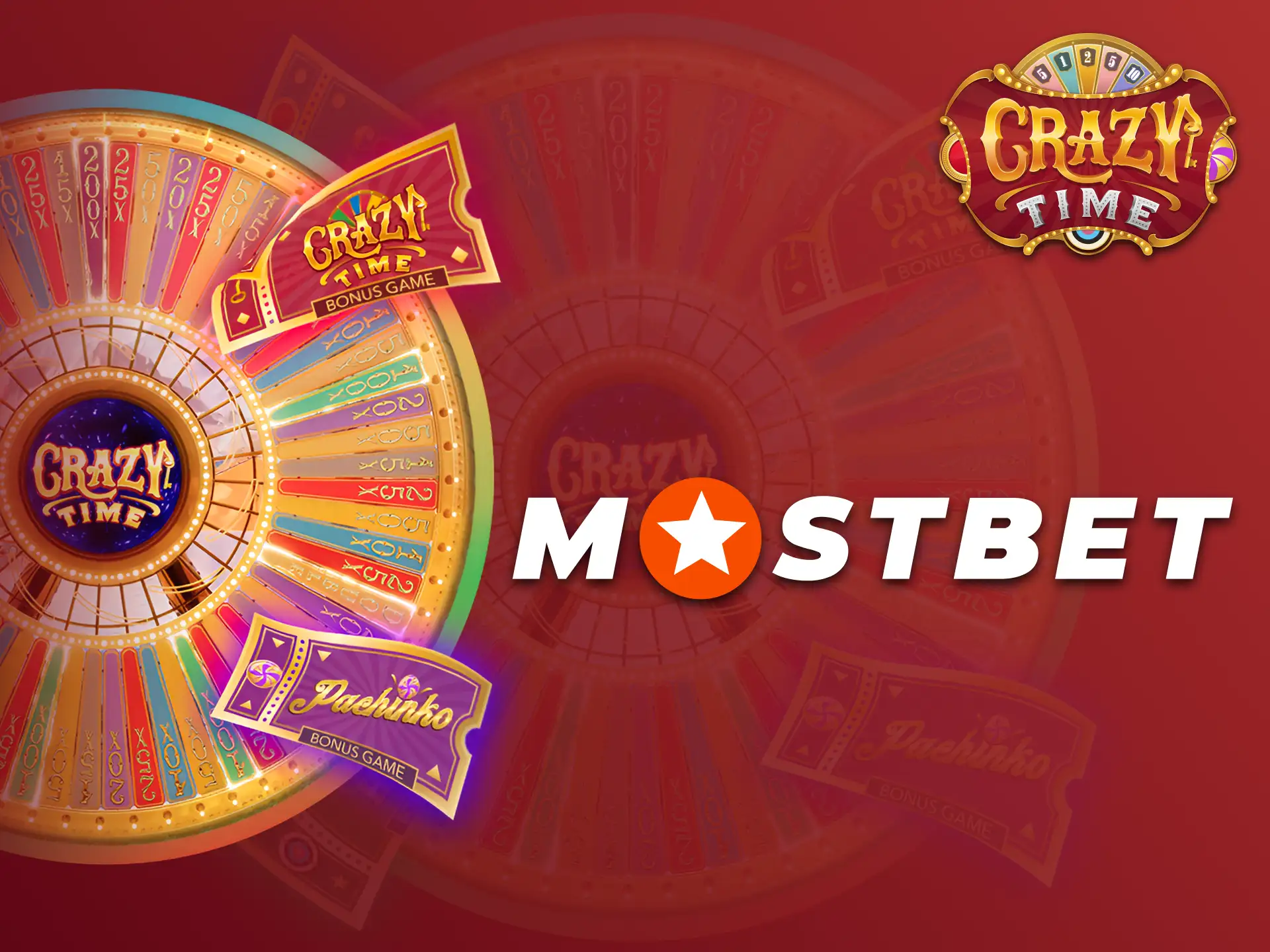 Win big in Crazy Time at Mostbet official website.