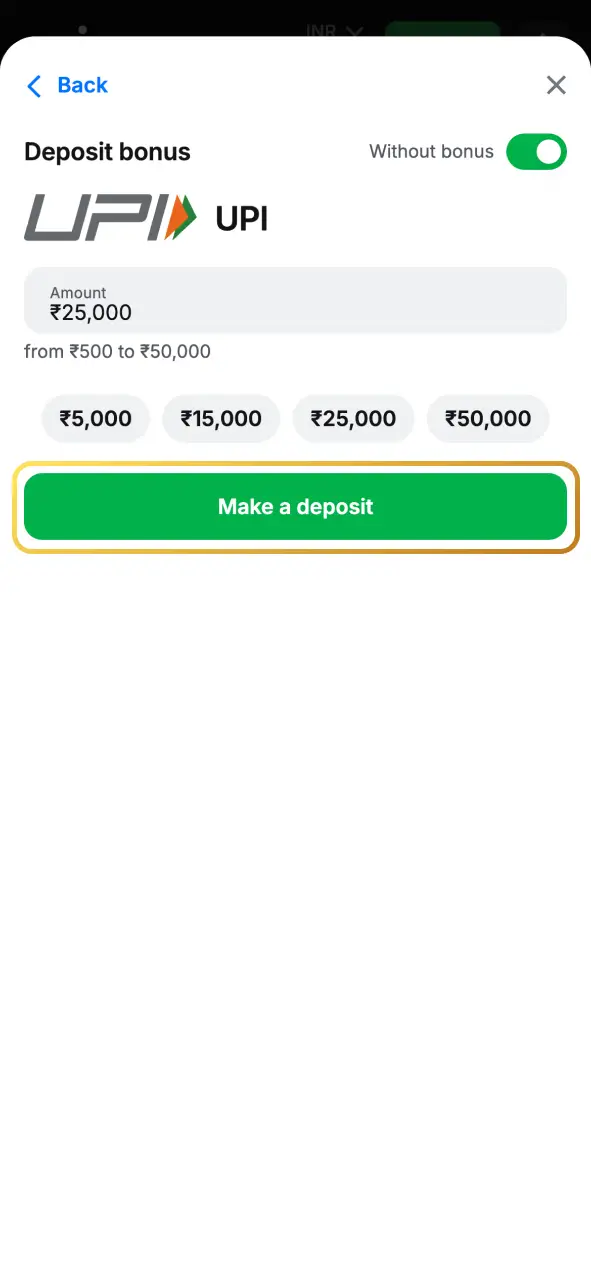 Add funds at 1Win to enjoy Crazy Time.