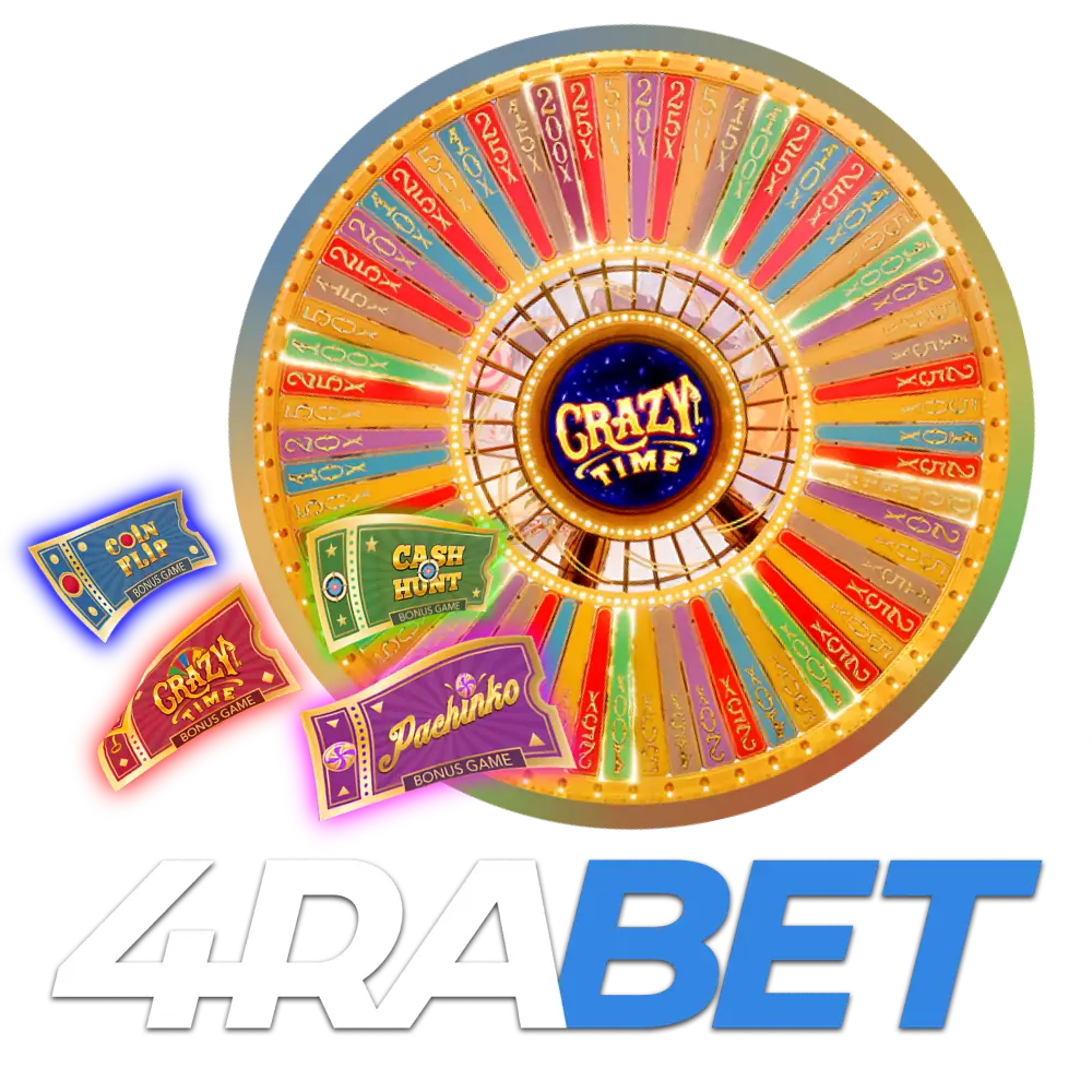 Register on 4Rabet and start Crazy Time with bonus.