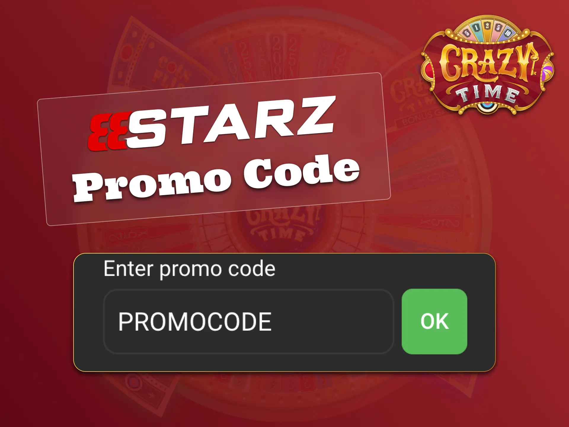 Enter PROMO during registration at 888Starz to boost your Crazy Time adventure.