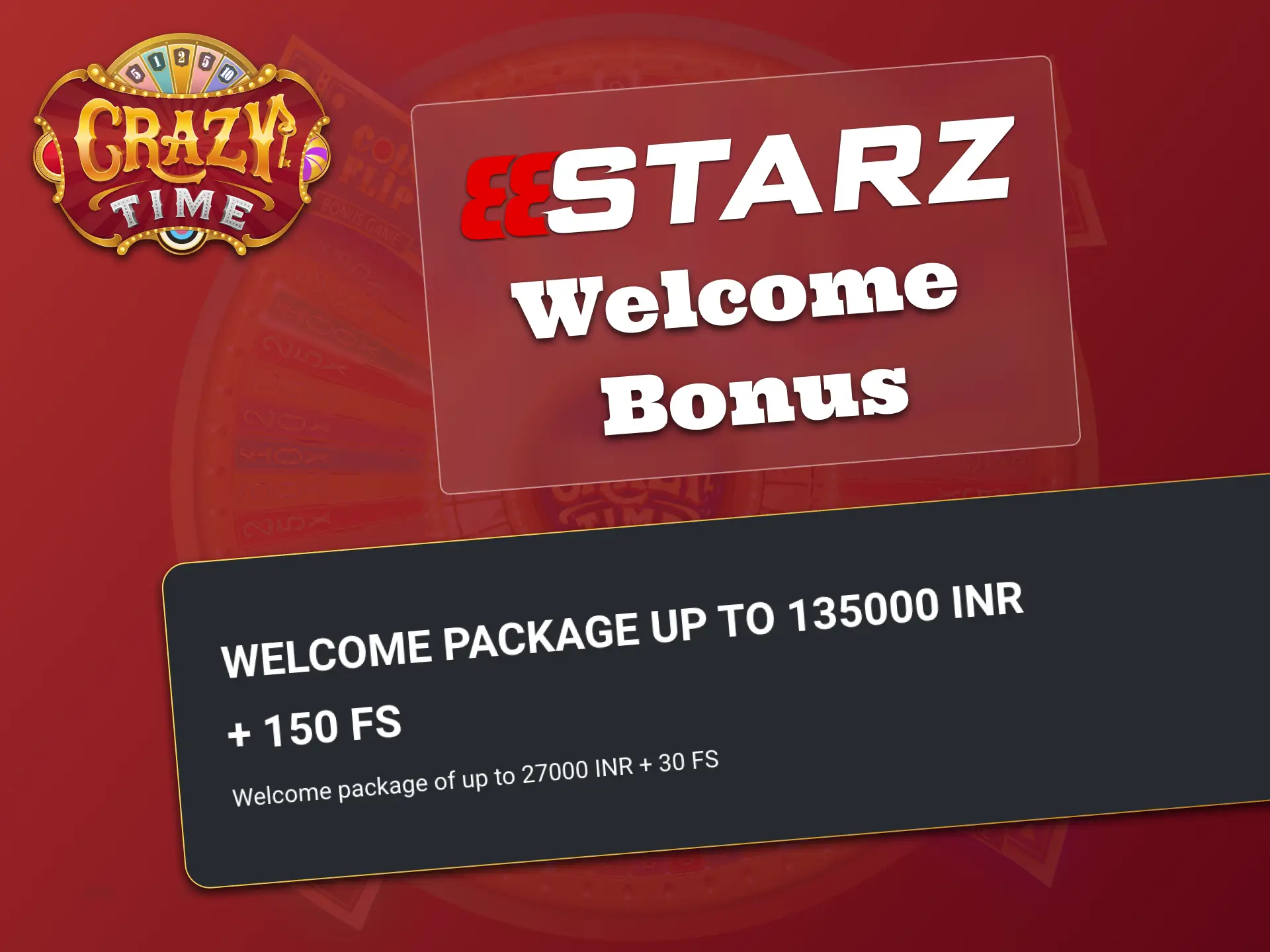 Activate your welcome package at 888Starz and enjoy Crazy Time with extra spins.