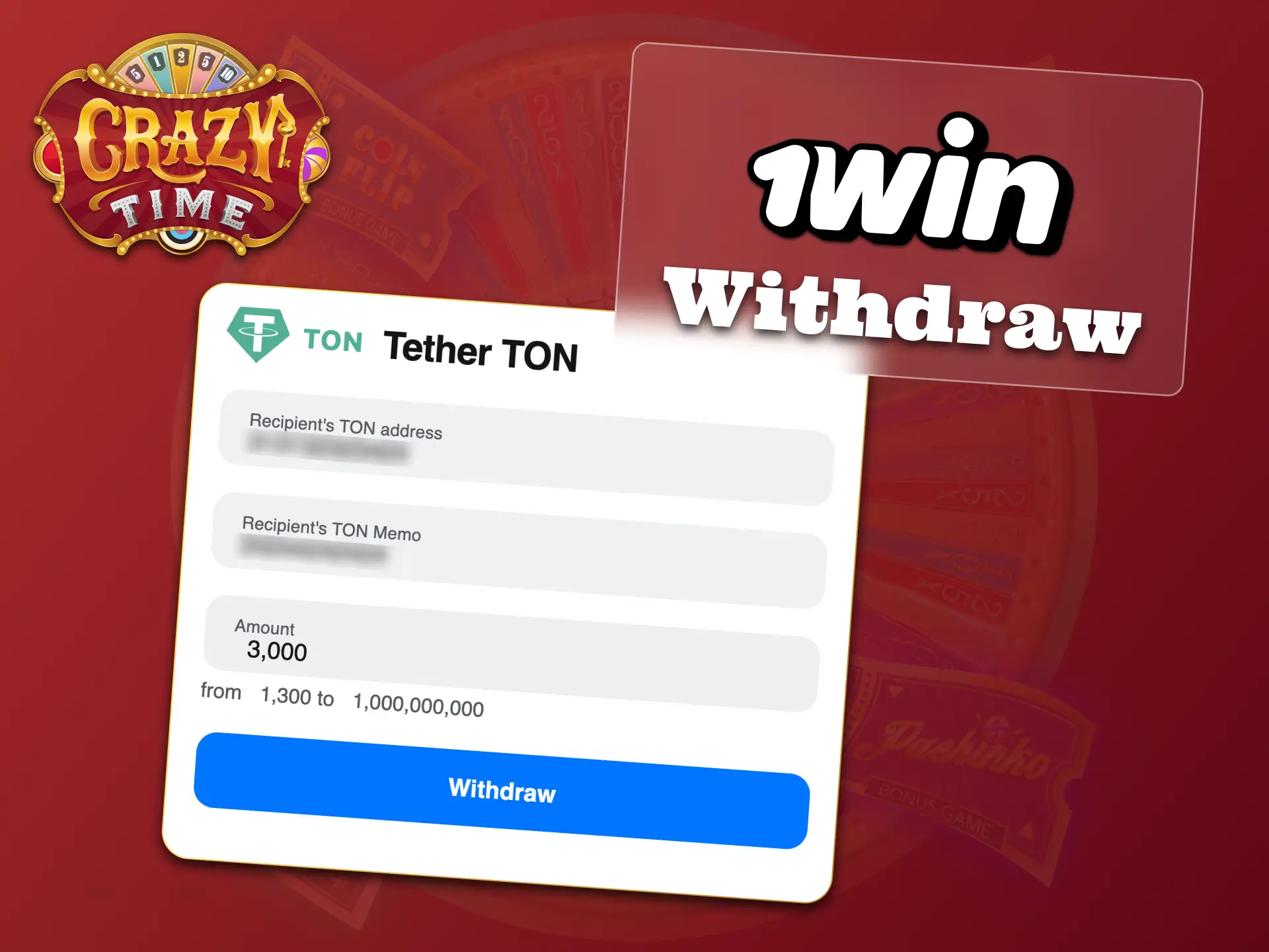 Withdraw your winnings from 1win, enjoy Crazy Time rewards.