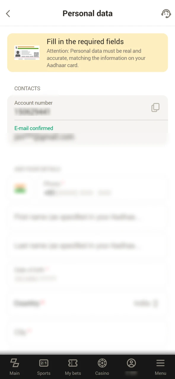 Some casinos ask you to verify your email.