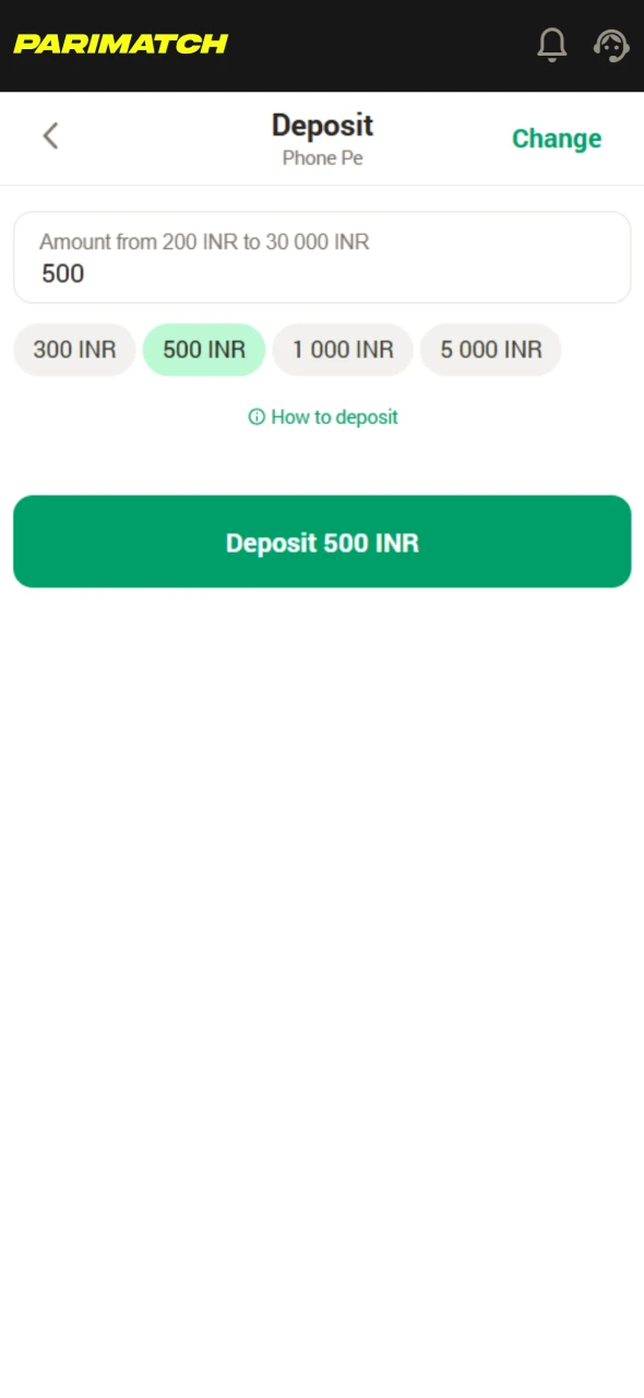Add money to your account for Crazy Time.