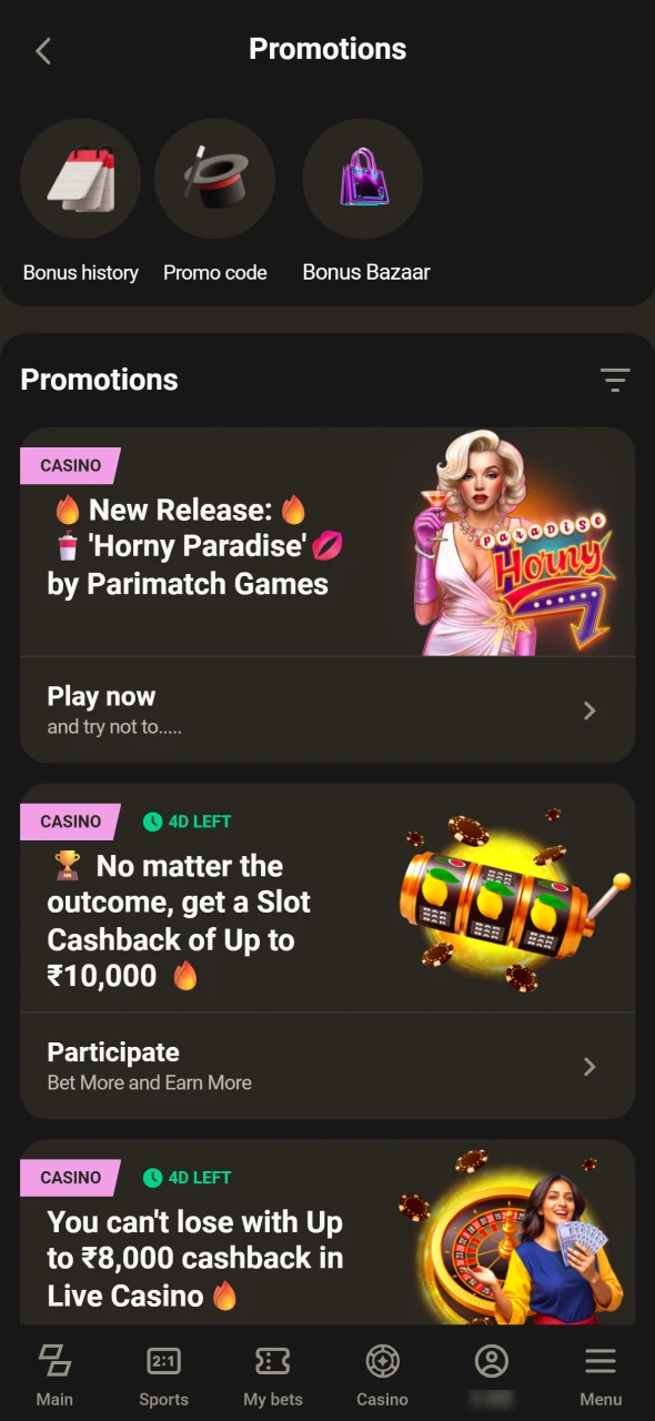 Get the bonus and enjoy Crazy Time live game.