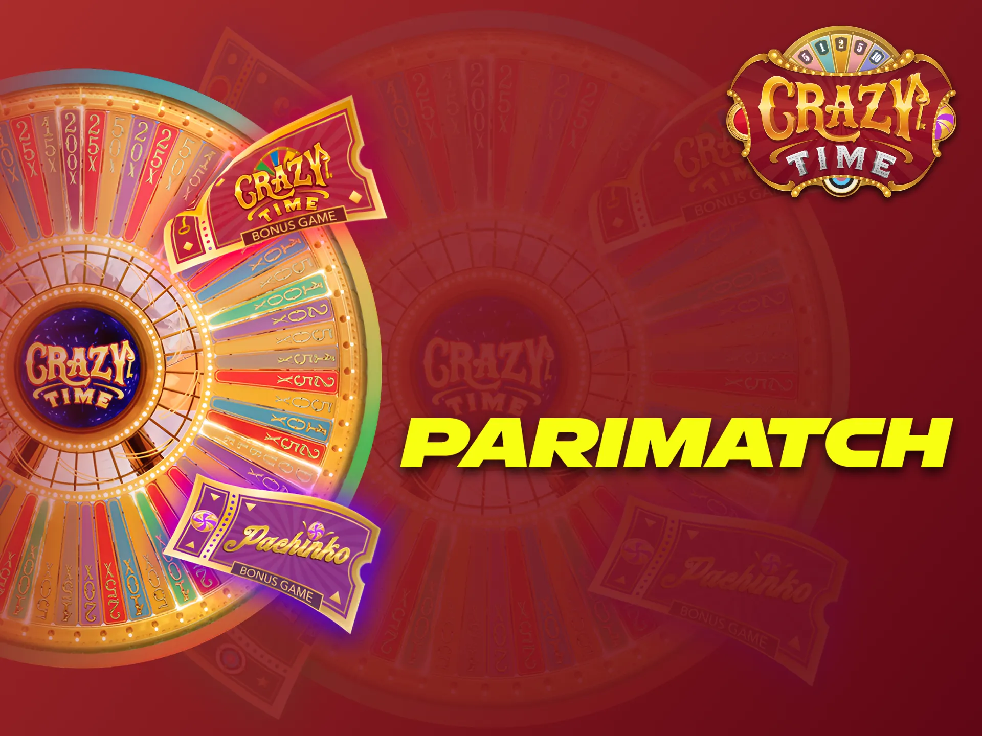 Parimatch casino offers you to play Crazy Time game.