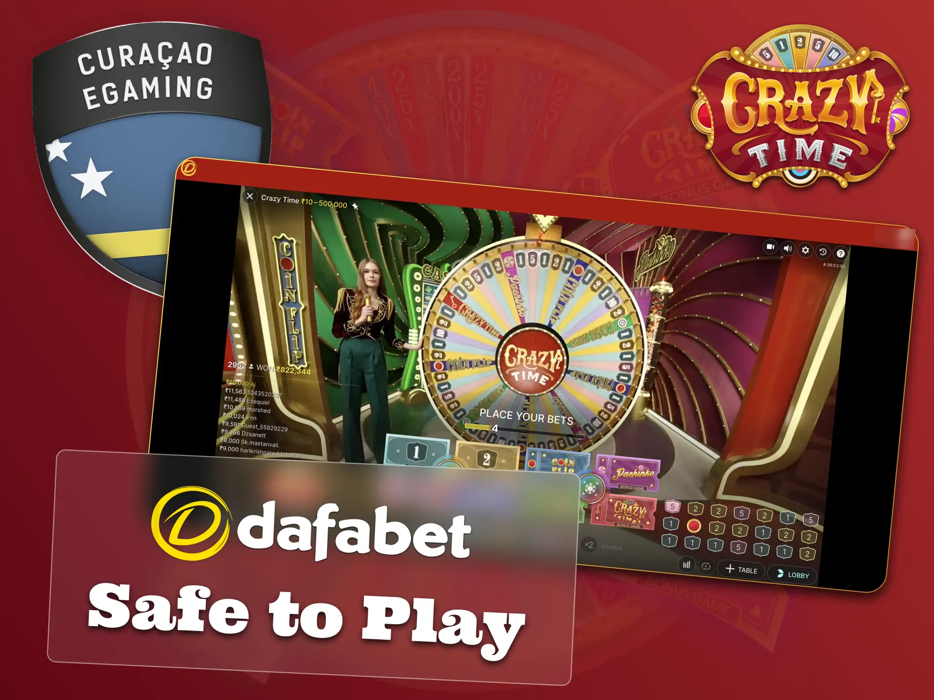 Dafabet ensures safe Crazy Time play with responsible gaming tools.