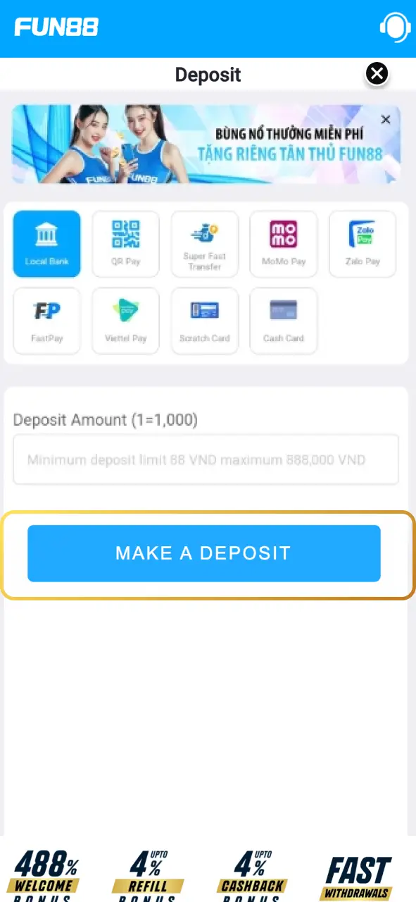 Deposit on Fun88 and play Crazy Time now.
