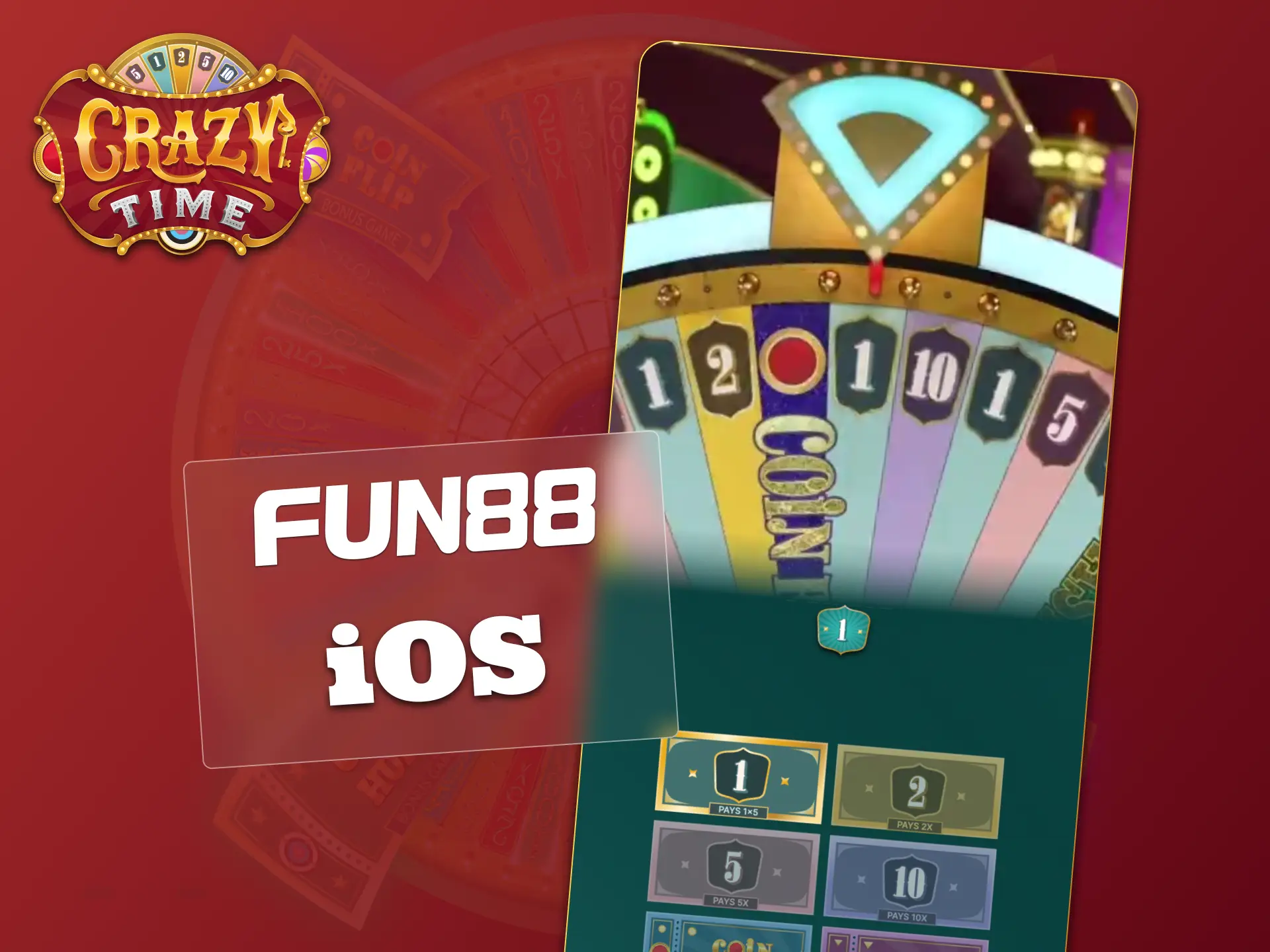 Fun88 iOS shortcut allows quick login and start of Crazy Time.