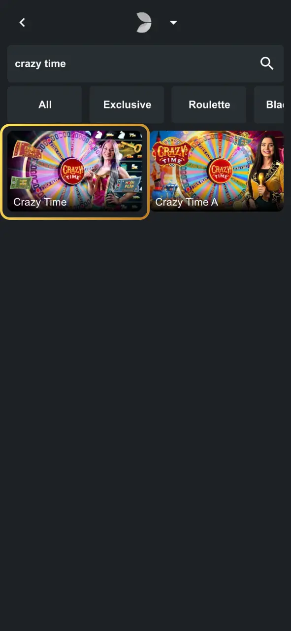 Find Crazy Time at JeetWin live casino by Evolution.
