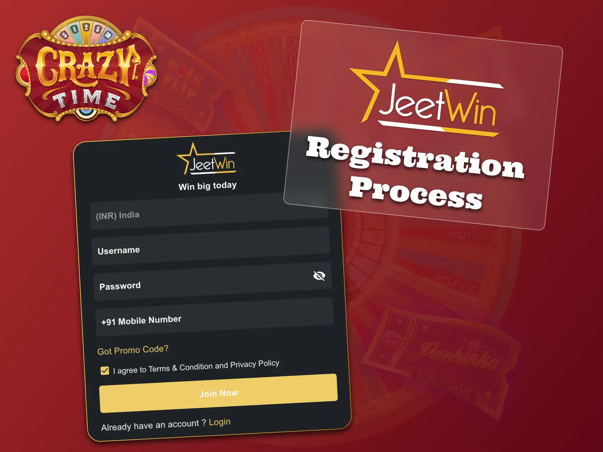 Join JeetWin now and unlock Crazy Time bonuses.