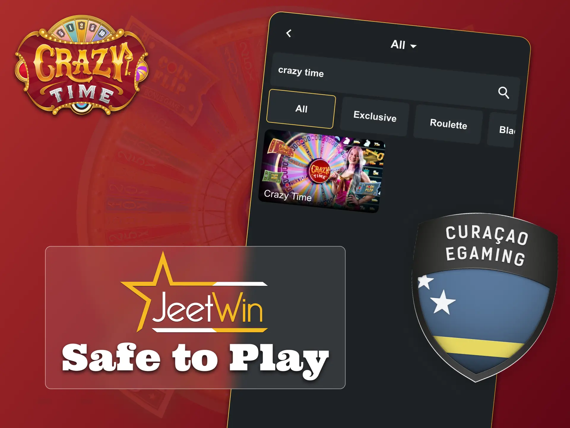 Play Crazy Time safely at JeetWin with full protection.