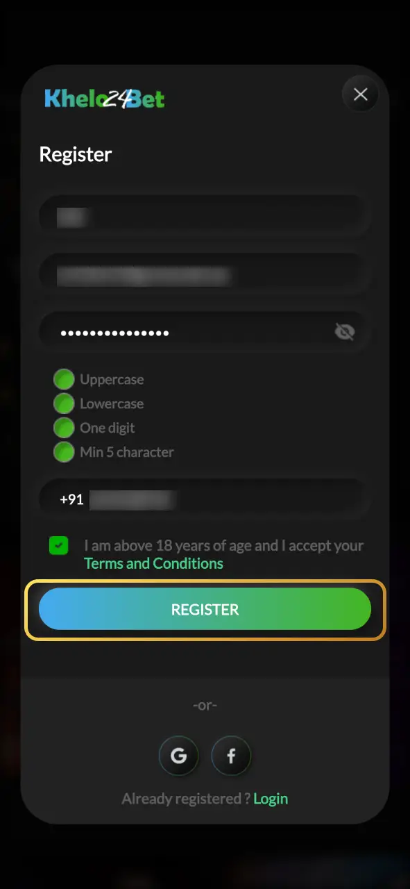 Sign up at Khelo24bet and join Crazy Time.