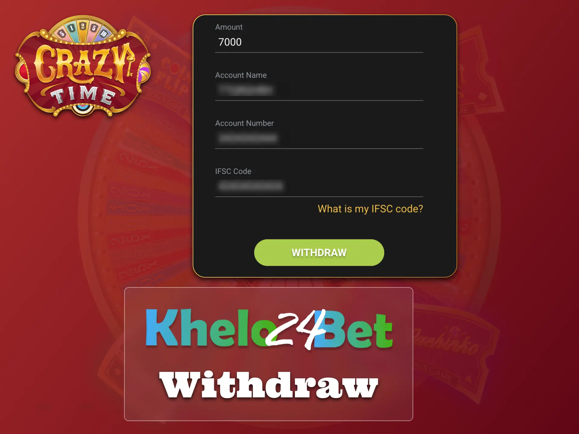 Verify your account at Khelo24bet to make secure Crazy Time withdrawals.