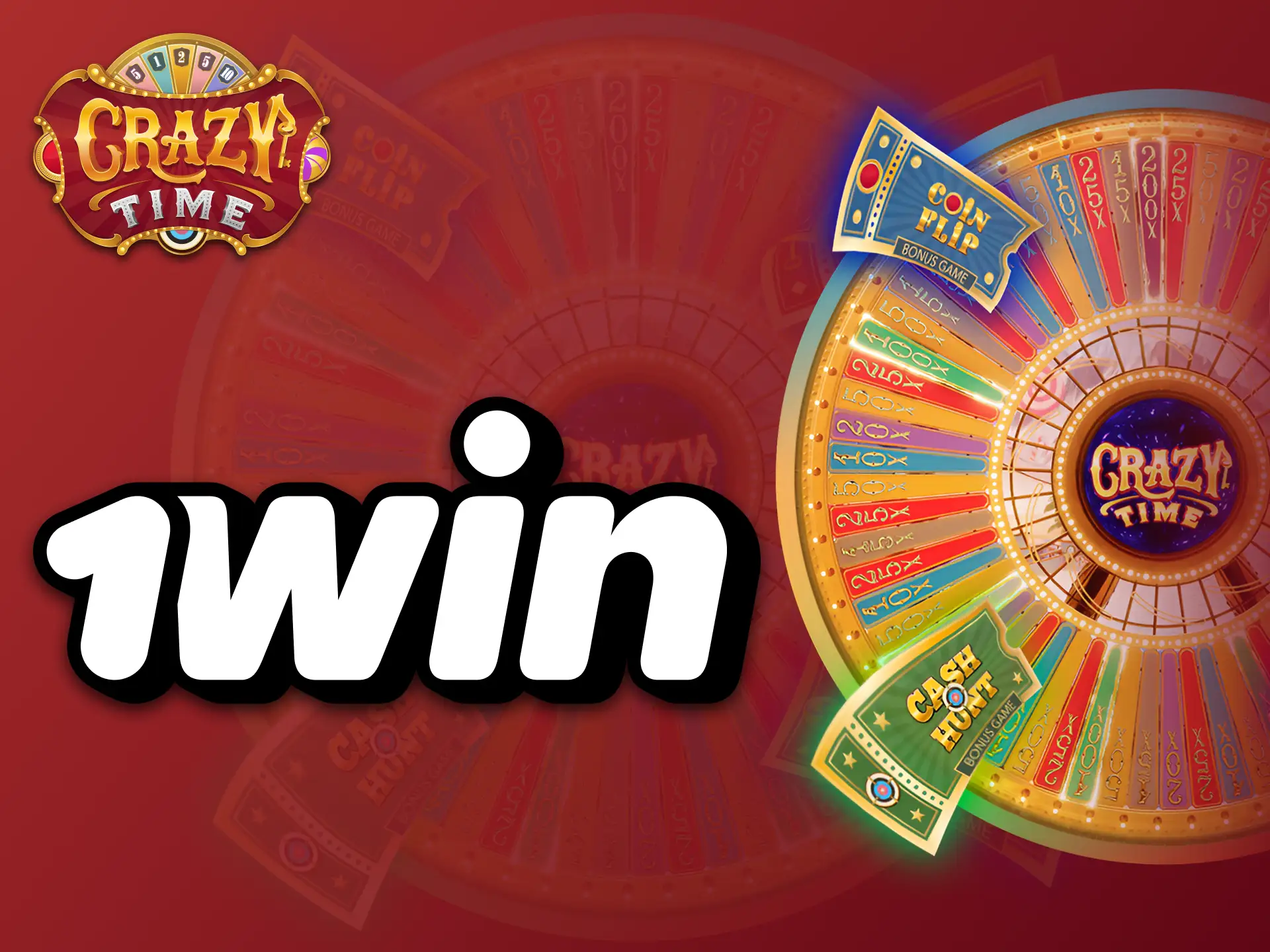 Try playing Crazy Time game at 1Win casino platform.