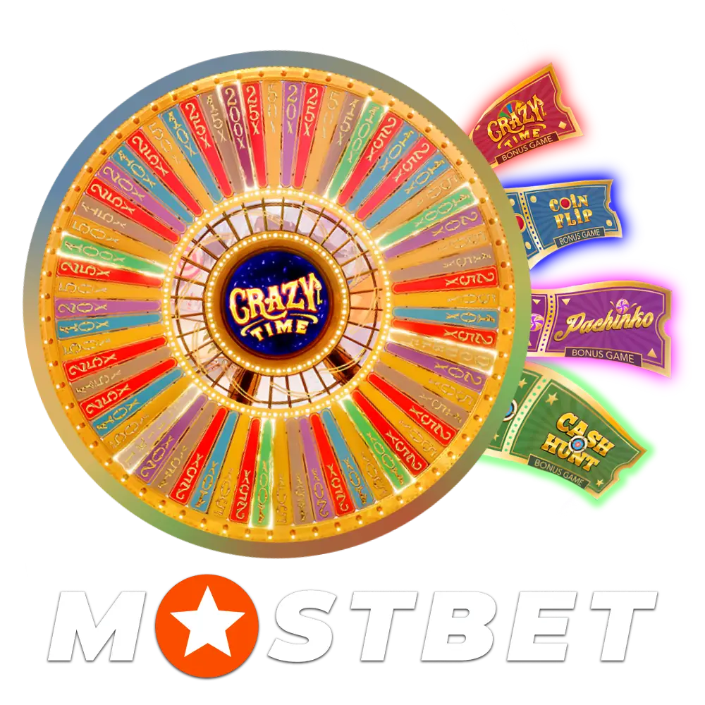 Play Crazy Time at Mostbet on mobile or desktop.