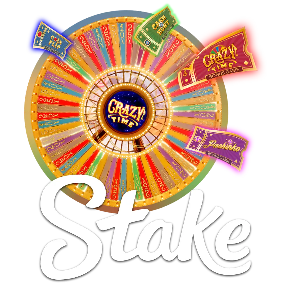 Register on Stake and win in Crazy Time live.